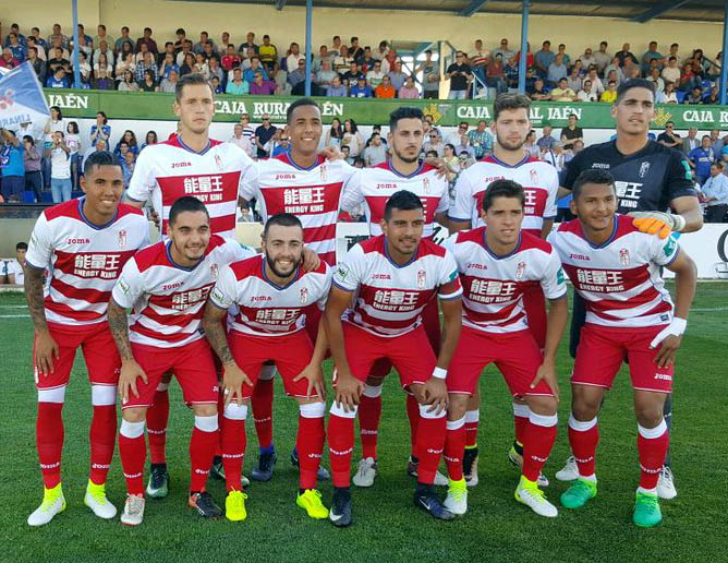 Once inicial del filial del Granada CF ante el Linares Deportivo (GCF)