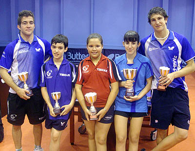 Rafael Taboada, Esteban Cuesta, Natalia Leña, Laura Ramírez y Guillermo Sánchez (de derecha a izquierda)