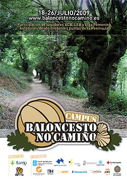 Cartel del Campus de Baloncesto No Camiño