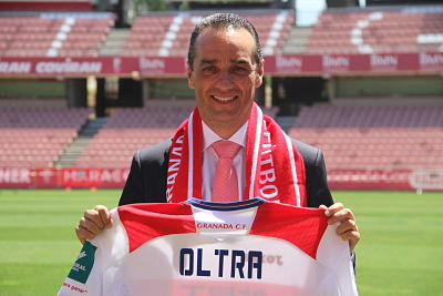 Oltra, en su presentación como entrenador del Granada (GRJ)