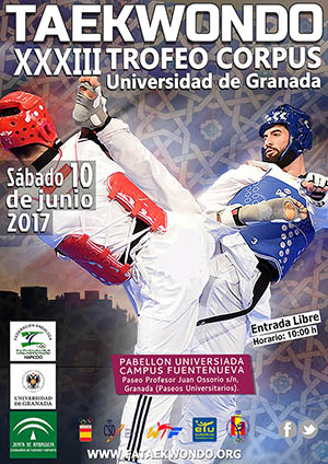 Cartel del Trofeo Taekwondo Corpus-Universidad de Granada (GRJ) 