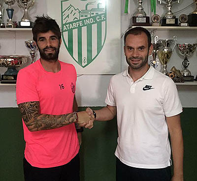 Jorge Moreno junto a Ángel Ruiz, director deportivo 