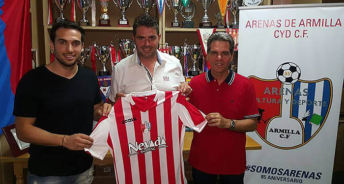 Fermín Criado, presidente, junto a Ángel Fernández y David Luis (GRJ)