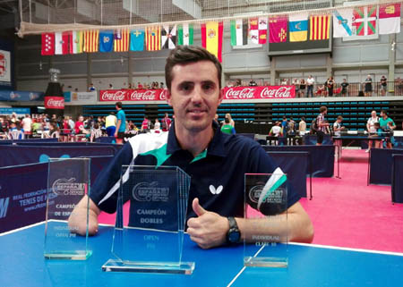José Manuel Ruiz a la conclusión del Open Nacional de Pie y de Silla 