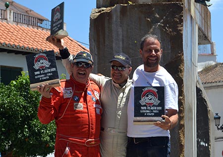 Borreguero (izda.), Janssens y Gutiérrez, los mejores del fin de semana en la general