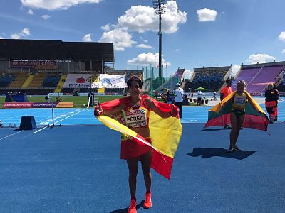 Pérez celebra su segundo puesto 