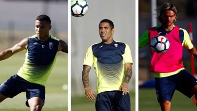 Peña, Machís y Krhin (GRANADA CF) 