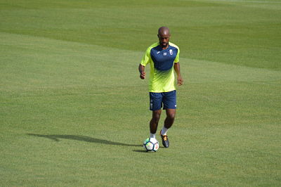 Foulquier, en uno de sus últimos entrenamientos con el Granada