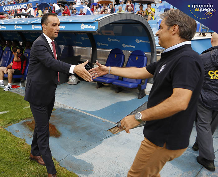 Oltra saluda al entrenador del conjunto zaragozista (LOF)