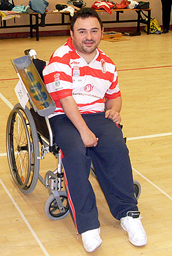 Manuel Martín, jugador de boccia