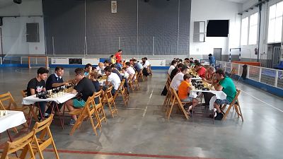 Pabellón de Cájar durante la competición 