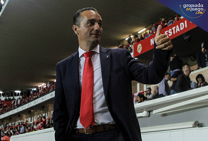 Oltra en un momento del partido ante el Nástic (LOF)