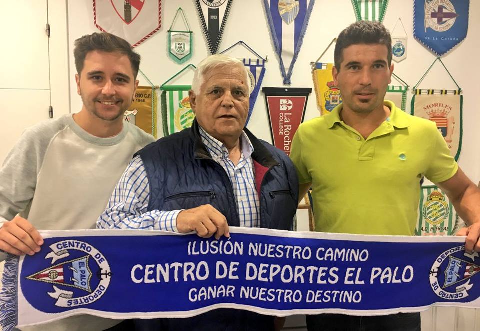 Funes en el momento de su presentación como técnico del CD El Palo 
