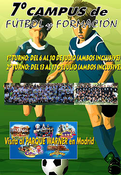 Cartel del VII Campus de Fútbol y Formación