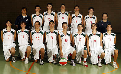 Equipo cadete del CB Granada en la presente temporada 2008/09