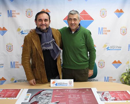 Miguel Ángel Muñoz junto a Vicente Tovar en la presentación 