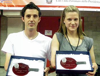 Manuel Ruiz y Natalia Partyka, mejores jugadores del Torneo (GRJ)