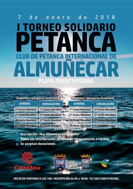 Almuñécar celebrará un torneo de Petanca solidario