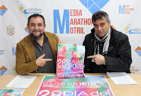 Miguel Ángel Muñoz (izrda) y Emilio García (drcha) en la presentación del Día del Deporte 2018