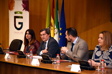 José Entrena en la jornada `Tercer Tiempo: la igualdad como valor en el deporte` (J.GROSSO/DIPGRA)