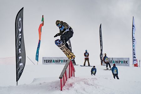 Josito Aragón durante una prueba
