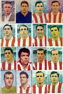 Plantilla rojiblanca del ascenso en la temporada  1965/66