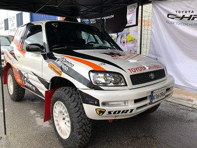 Toyota Rav 4 con el que participaran en el Campeonato de España de Rally TT