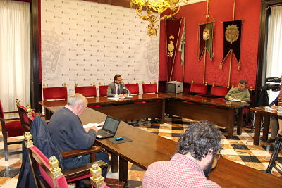 Antonio Granados durante la rueda de prensa 