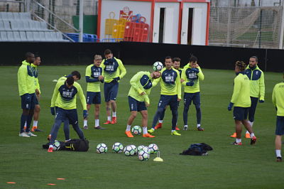 El equipo centrado en el duelo ante los sevillanos