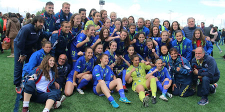 La Selección celebrando el Campeonato de Andalucia (PEDRO BORRÁS/RFAF)