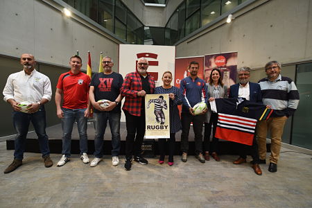 Presentación en la Sede de Diputación del Torneo de Rugby `Manuel Haro Vallejo` (L.PUERTAS/DIPGRA)