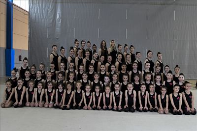 Integrantes del  club de gimnasia Rítmica de Las Gabias
