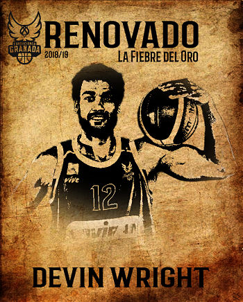 Devin Wright seguirá siendo la referencia interior de la Fundación CB Granada (FCBG)