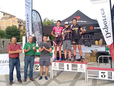 Podium de la IV Carrera de Bicicleta de Montaña (BTT) Muntasil