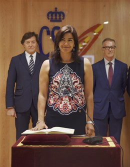 Maria José Rienda durante la toma de posesión (CSD)