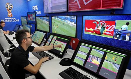 Sala Var durante el Mundial de Rusia
