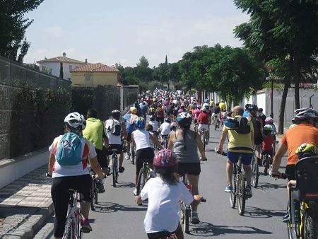 edición anterior del Día de la Bicicleta en Cúllar Vega. 