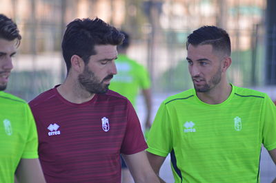 González junto a Lucena al comienzo de la pretemporada (GRJ)