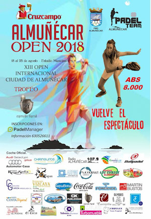 Almuñecar celebrará su XIII Open de Pádel 