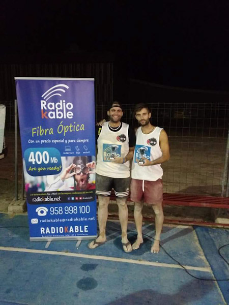 Pareja vencedora en categoría masculina
