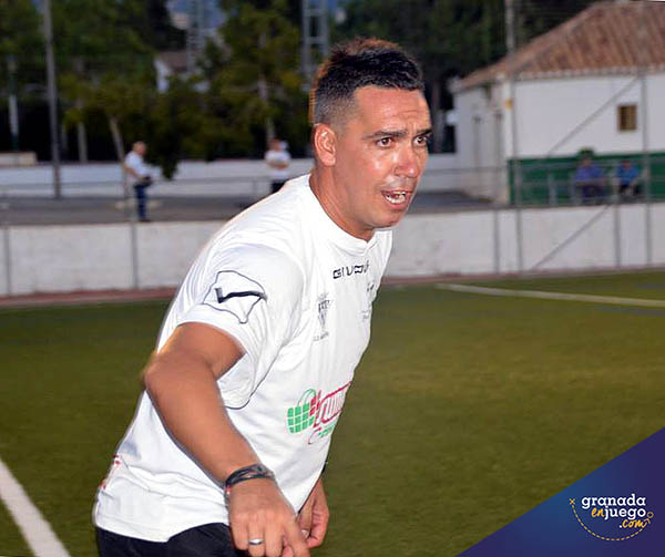Juan Antonio Milla en un partido de pretemporada (LÁZARO)