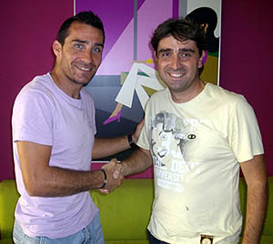 Jesús Sierra junto a Chema Indias (TELEPRENSA.ES)