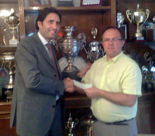 José Antonio Pérez, derecha, junto con Ignacio Cuerva