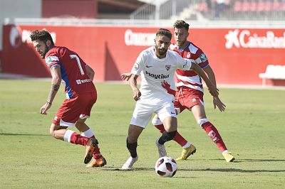 Sevilla Atlético y Recreativo igualaron a uno (@CANTERASFC)