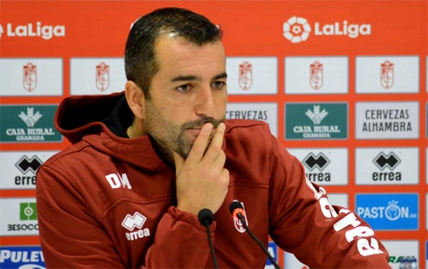 Diego Martínez, en un momento de la rueda de prensa (GRJ)