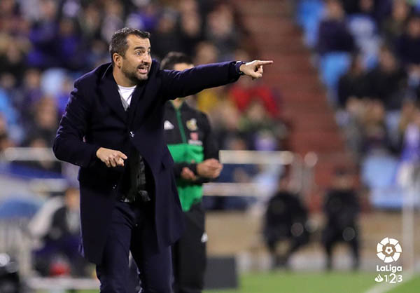 Diego Martínez durante el encuentro disputado ante el Real Zaragoza (LA LIGA)