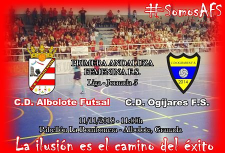 El Albolote Futsal femenino tendrá derbi ante Ogijaers F.S. (AFS)