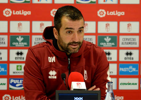 Diego Martínez, en un momento de la rueda de prensa (GRJ) 
