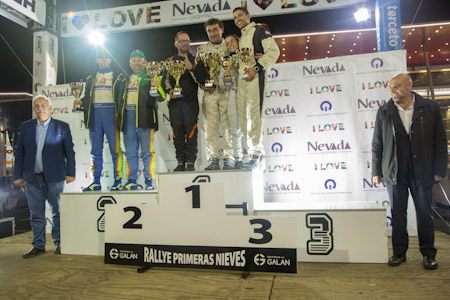 Pódium del Rally Primeras Nieves (ESCUDERÍA 49.9)