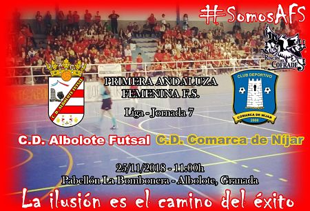 El Albolote Futsal Femenino recibirá a Comarca de Níjar (AFS)